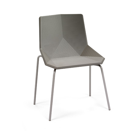 Green eco metal chair