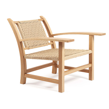 oak wood armchair