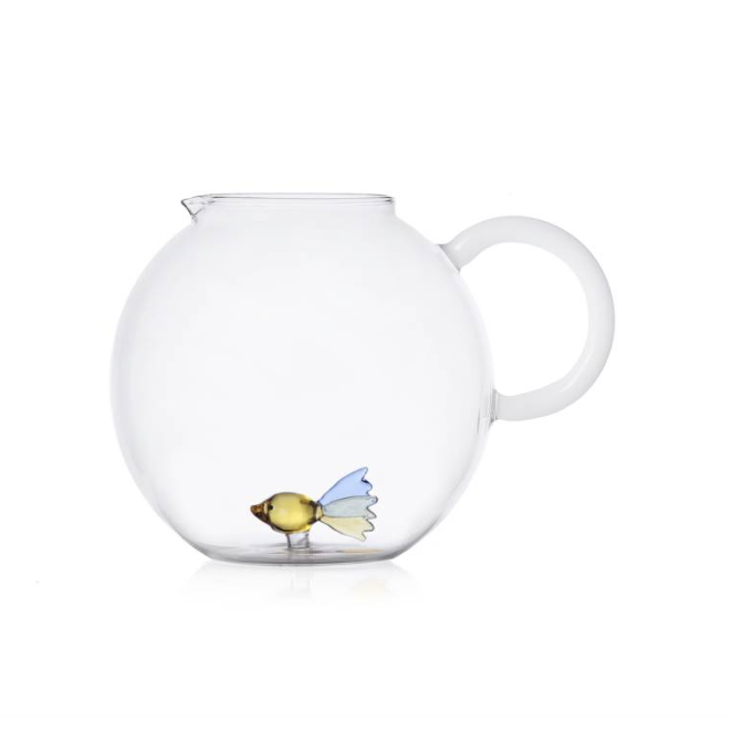 COLORED FISH PITCHER