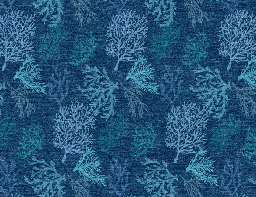 CORALS BLUE RUG