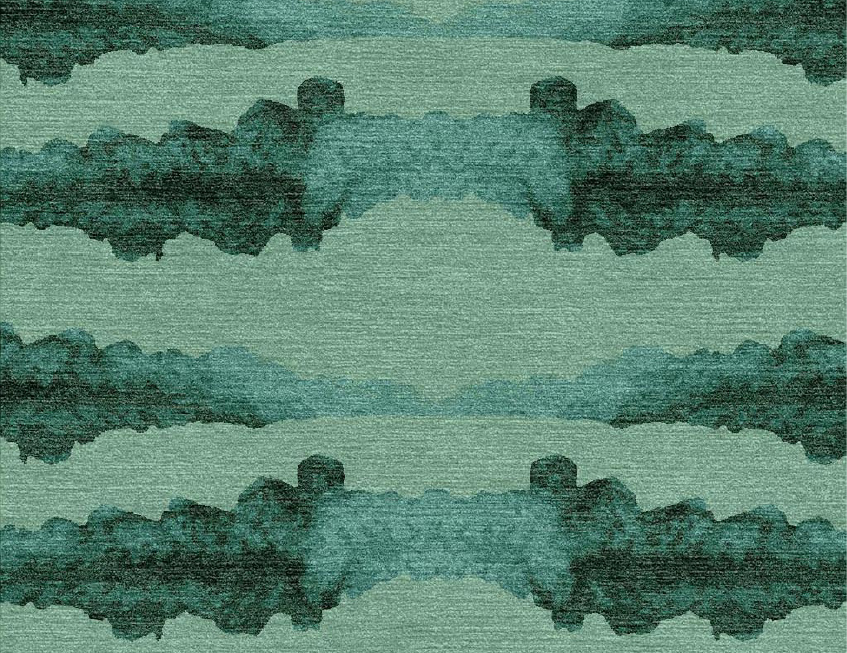 TIE-DYE EMERALD RUG