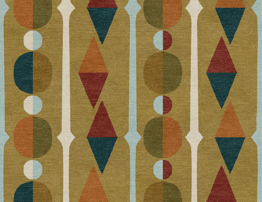 ART DECO OLIVE RUG