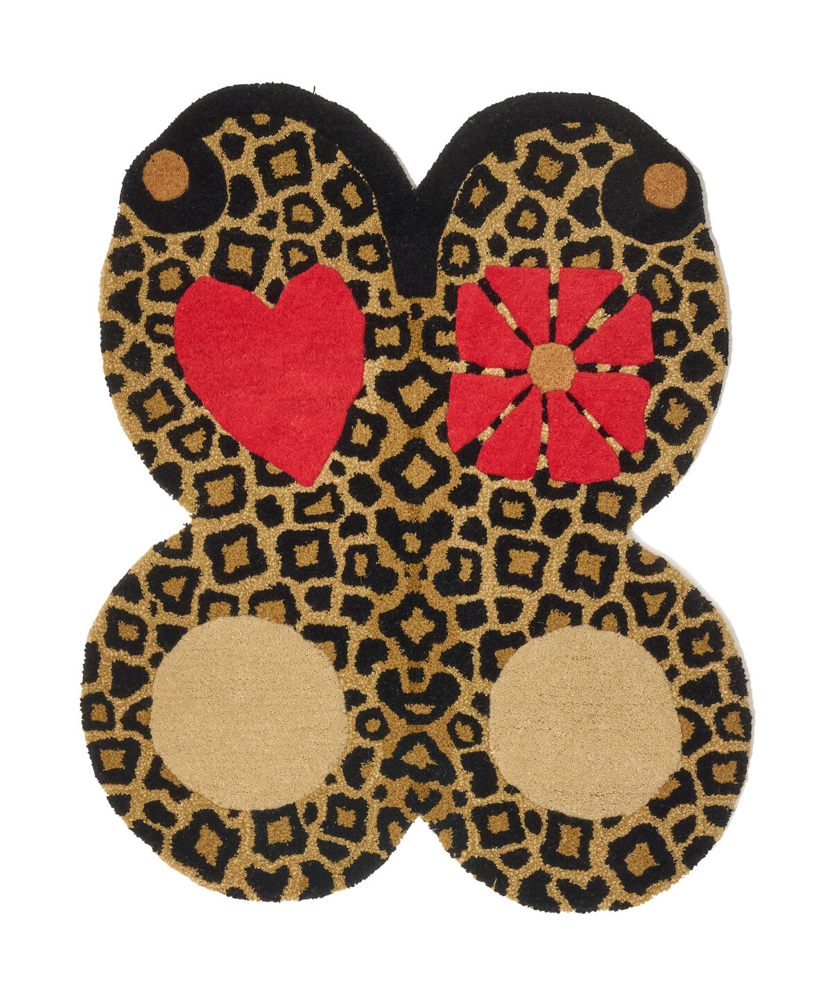 Loony Leopard Butterfly Rug Large