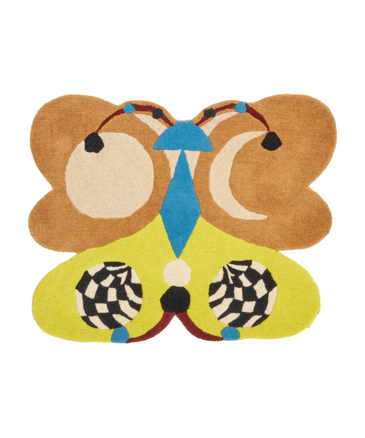 Melody Moon Butterfly Rug Lemon Large