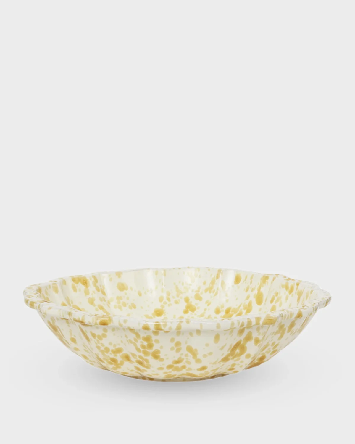 Speckled Serving Bowl, Yellow