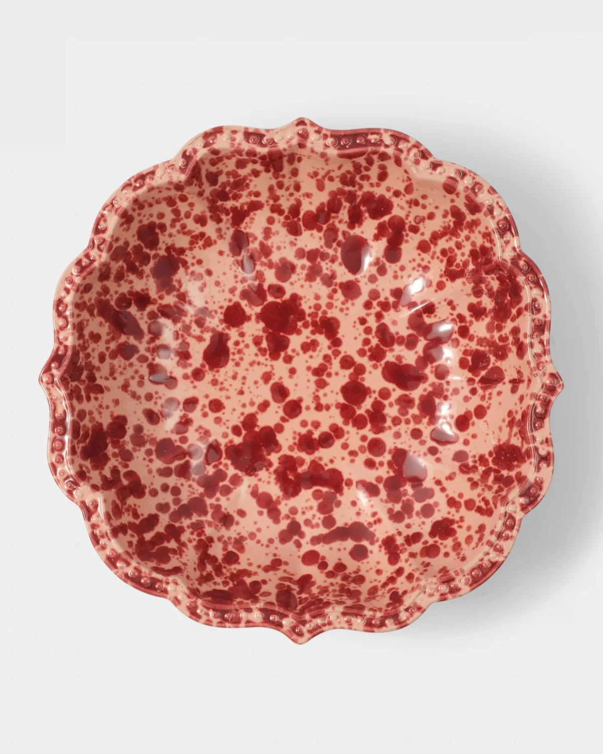 Speckled Serving Bowl, Pink