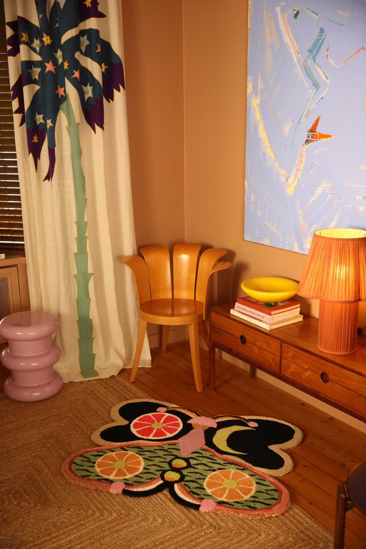 Tip Top Tiger Butterfly Rug Large