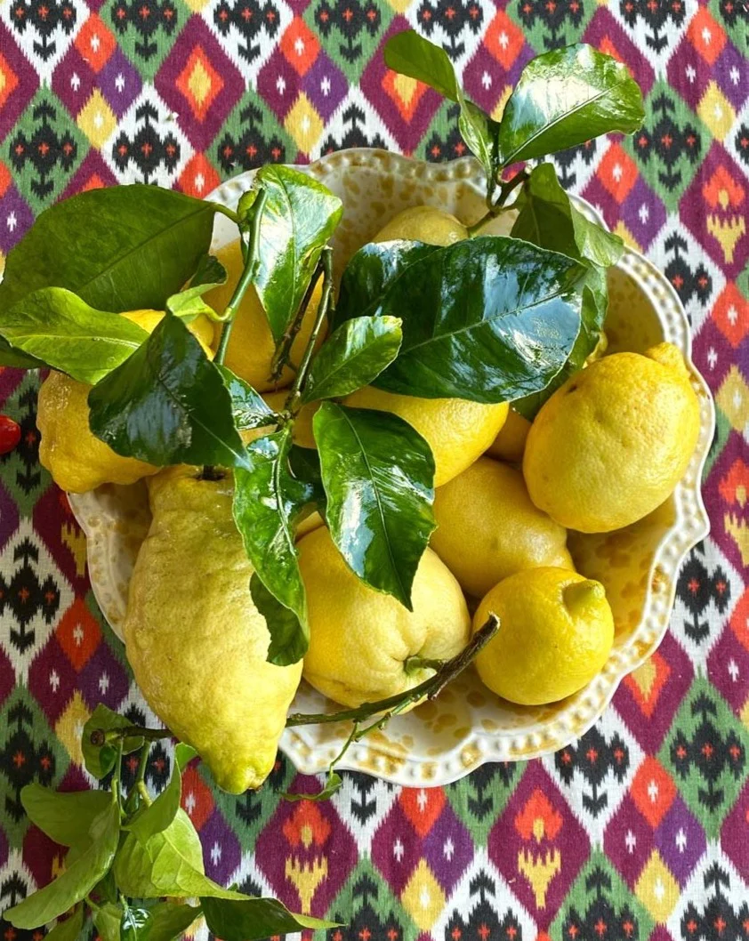Speckled Serving Bowl, Yellow