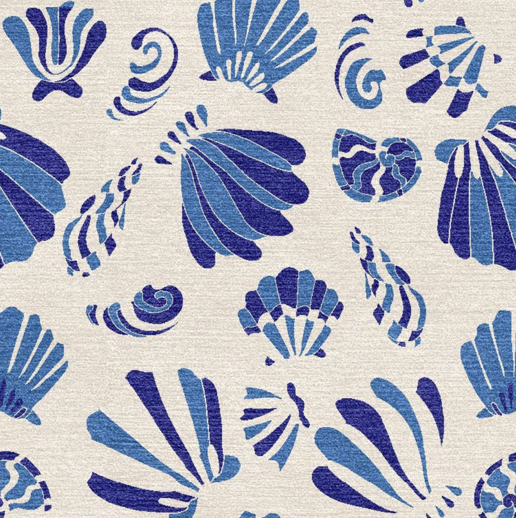 SHELLS WHITE RUG