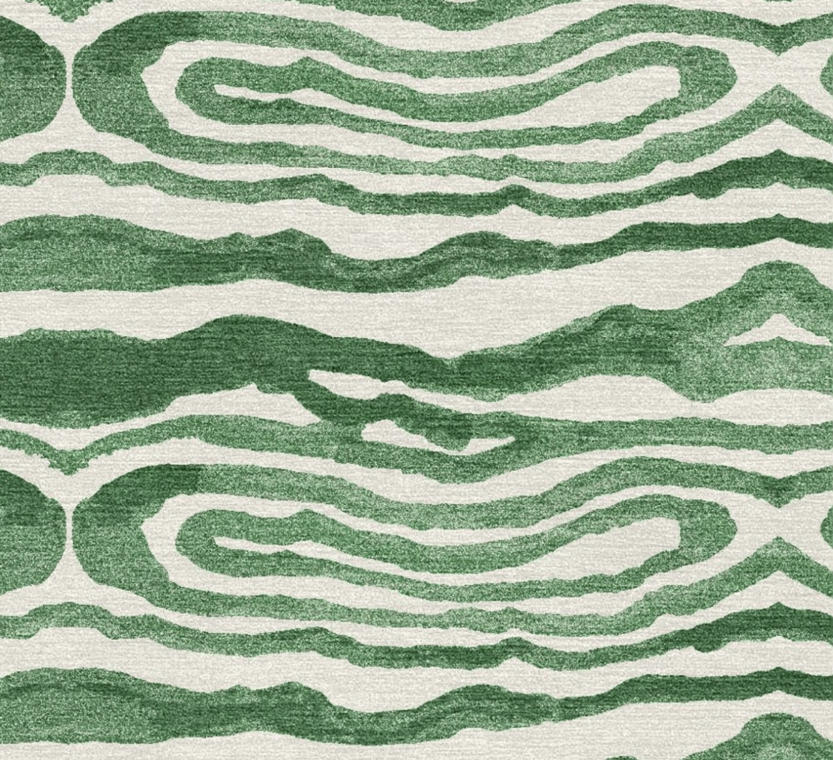 ANIMAL PRINT GREEN RUG