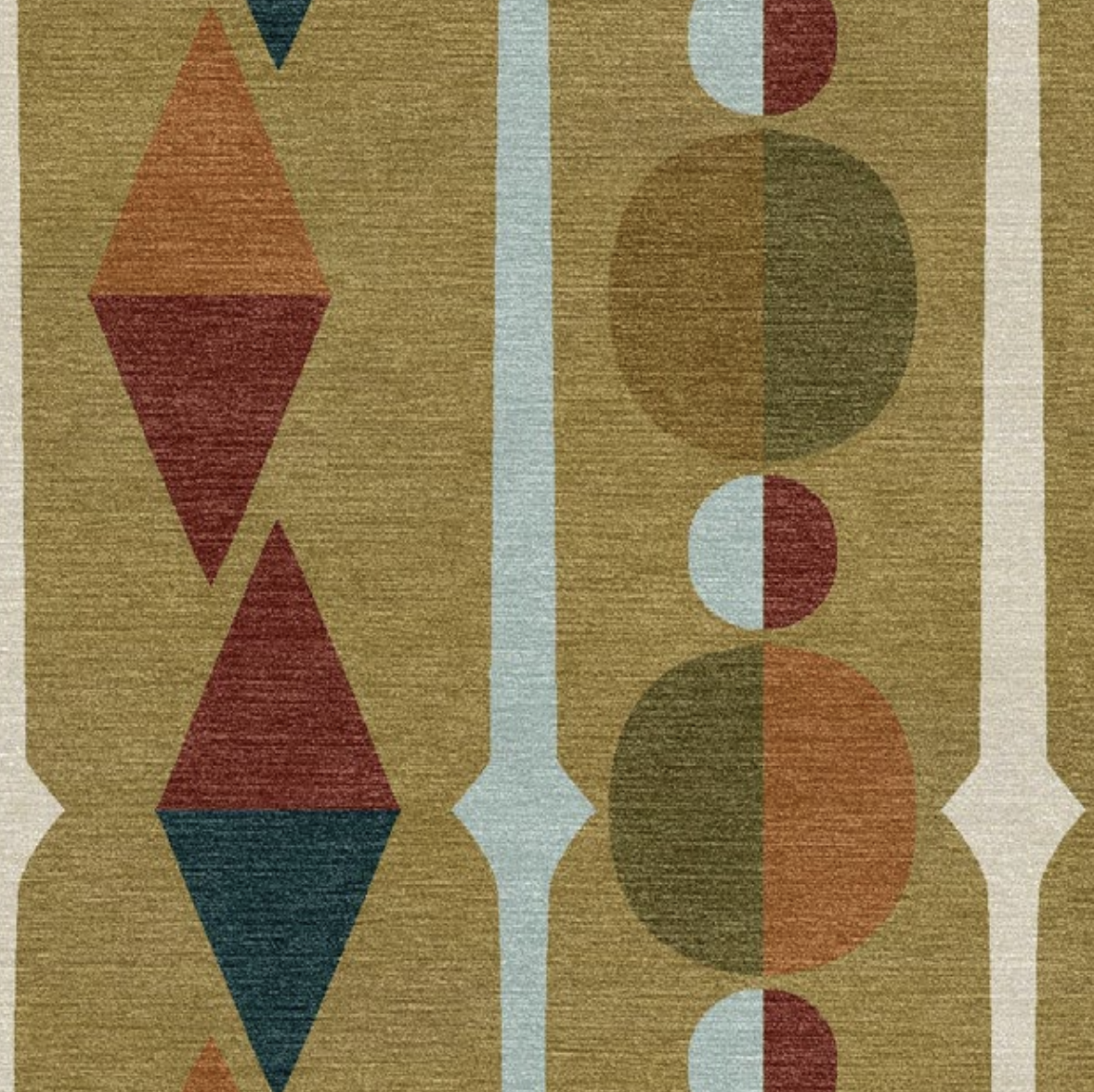 ART DECO OLIVE RUG