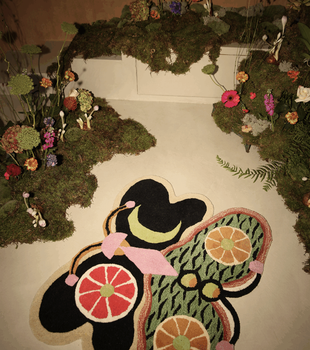 Tip Top Tiger Butterfly Rug Large