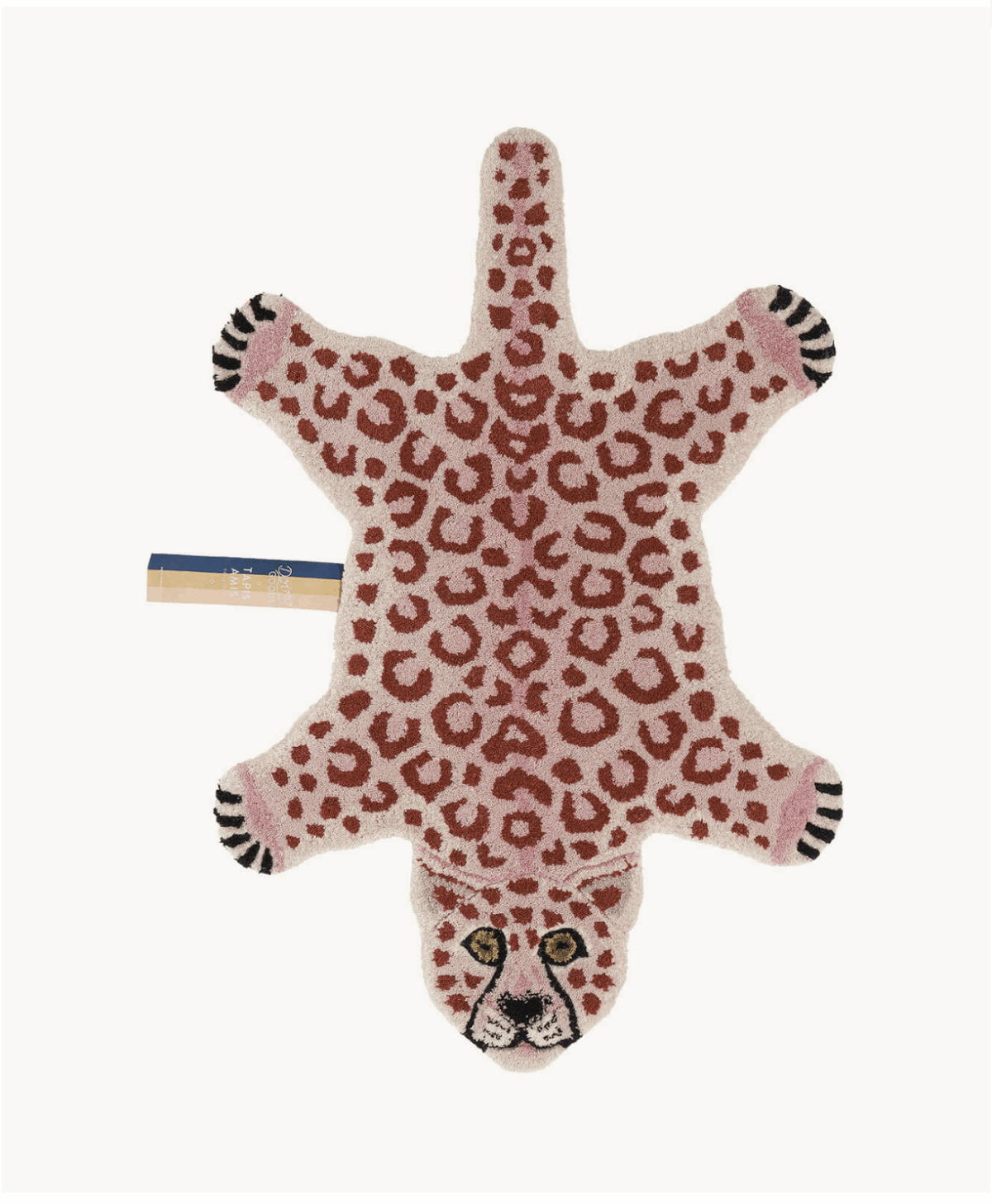 Pinky Leopard Rug Large