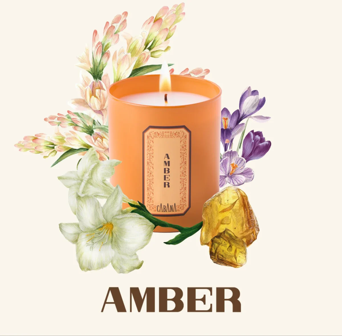 Cabana Candle & Woven Vimini Candle Holder Set