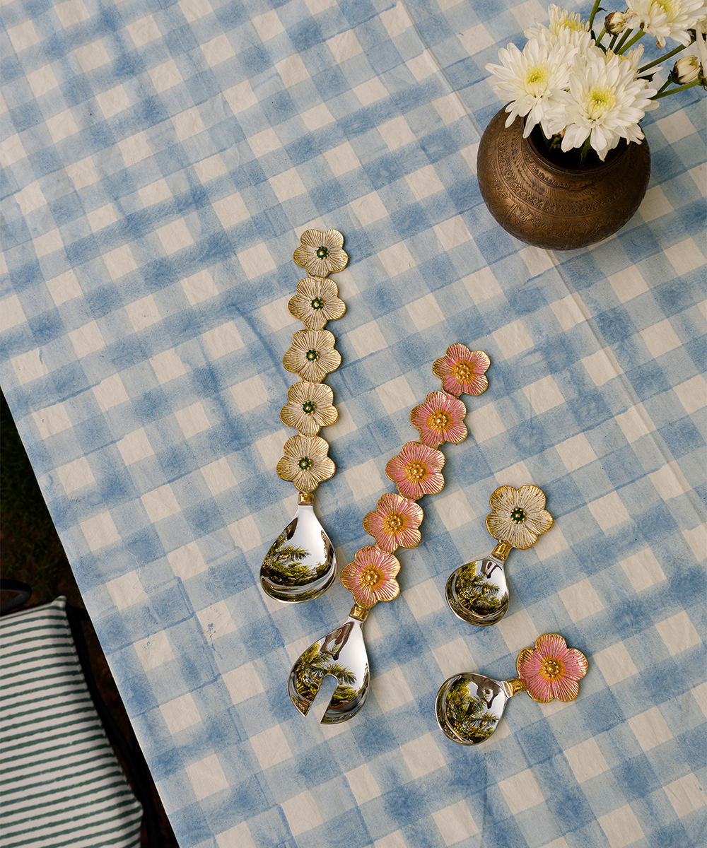 Faye Flower Salad Server Set in Giftbox