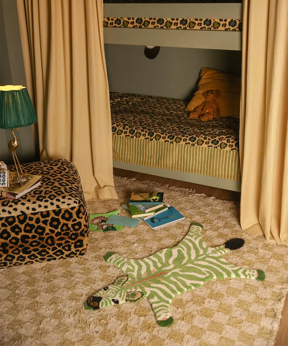 Grassy Zebra Rug