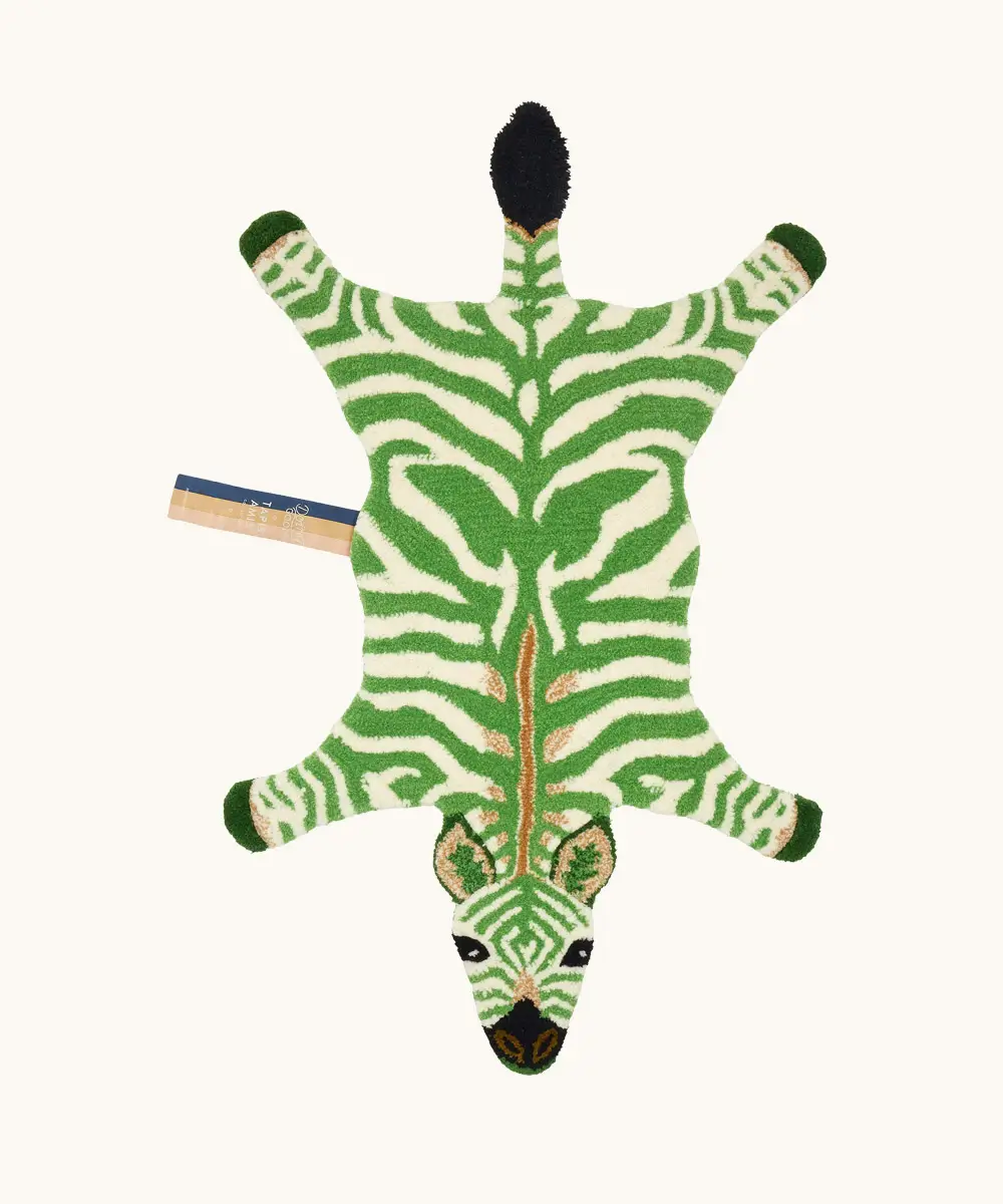 Grassy Zebra Rug
