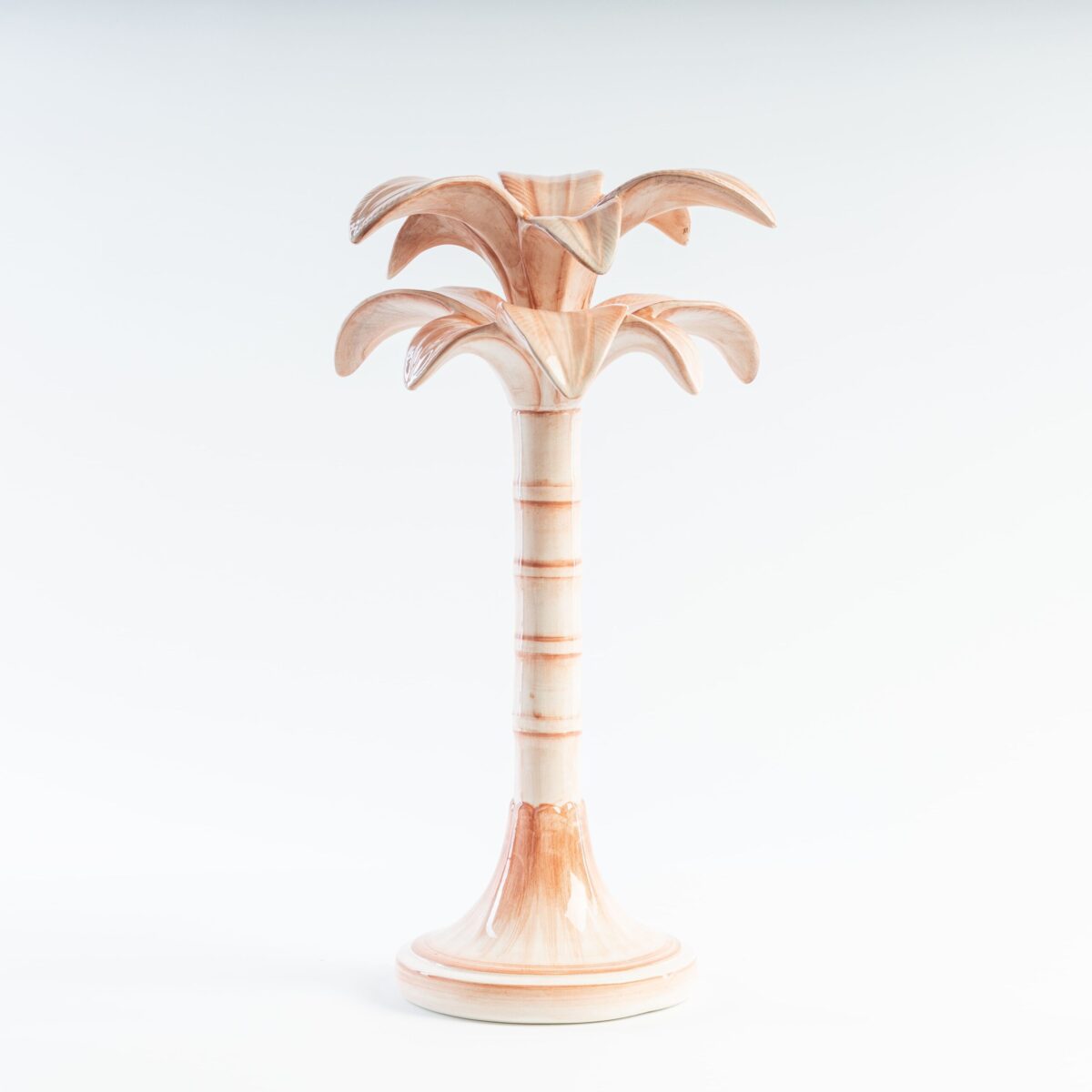 PALM TREE CANDLE HOLDER PINK