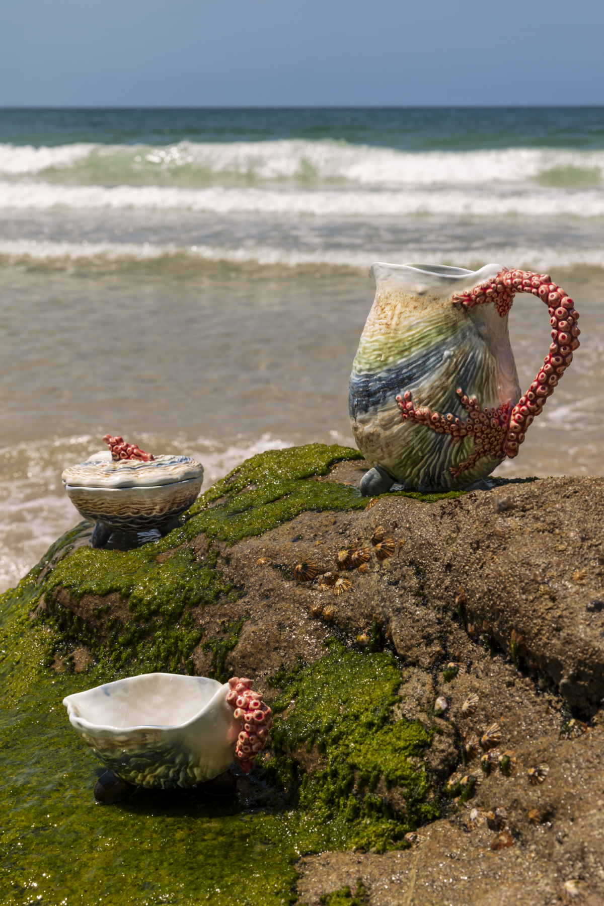 Oysters and Scallops Pitcher