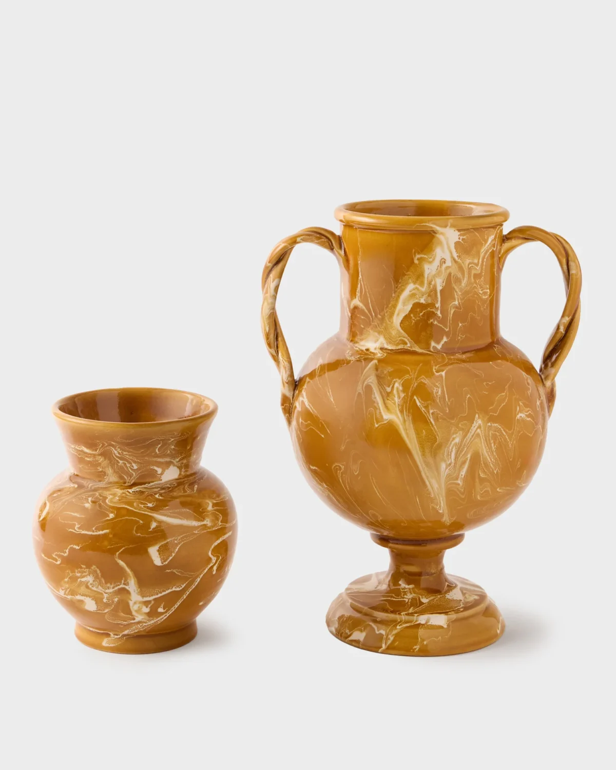 Marbled Amphora Vase, Terracotta